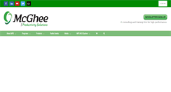 Desktop Screenshot of mcgheepro.com