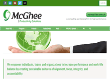 Tablet Screenshot of mcgheepro.com